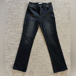 Flying Monkey Straight Leg Jeans Black Size 31